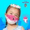 GQWhite™ หน้ากากผ้าเด็ก ลาย Pinkfong Mommy Shark (Pink)