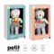 Petit Collage ตุ๊กตาหมี มีห่วงไม้กัดและที่ดึงยางยืด ของเล่นเสริมพัฒนาการ Organic Activity Toy (0m+)