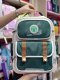 กระเป๋านักเรียน รุ่น Hardy สีเขียว/สีครีม 17" (XXL)