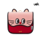 กระเป๋านักเรียนอนุบาล ปิดหน้า "แมว" สีแดง (M)