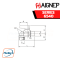 AIGNEP – SERIES 6540 ELBOW PARALLEL MALE GA ISO 228-TAPER MALE R ISO 7 VALVE