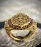 Garuda ring with ruby Finger size approximately 59
