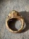 แหวนทองโบราณ หัวแหวนย่อมุม ขนาดนิ้วมือ 54