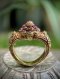 Budding Lotus Petal Ring adorned with Emerald and Ruby(copy)