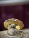 Pirod Navaratna Ring with Ruby Spacers: Ring size 59