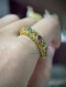 Pirod Navaratna Ring with Ruby Spacers: Ring size 63