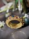 Pirod Navaratna Ring with Ruby Spacers: Ring size 59