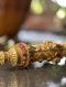 ตะกรุดทองคำสลักลายประจำยาม ด้านในซ่อนม้วนยันต์