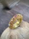 Pirod Navaratna Ring with Ruby Spacers: Ring size 55