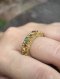 Pirod Navaratna Ring with Ruby Spacers: Ring size 55