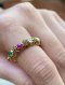Nopphakao "Phirot" Ring accented with Emeralds and Rubies