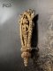 Solid Gold Four-Faced Deity Takrut Pendant, Antique Thai Repousse Jewelry by Thongpakorn