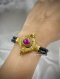 Vintage bangle Nagas ruby  (vintage jewelry)