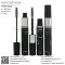 บรรจุภัณฑ์หลอดมาสคาร่า mascara tube/ mascara bottle ขวดมาสคาร่าสีดำขอบทองทรงกลม จำหน่ายบรรจุภัณฑ์เครื่องสำอางทุกประเภท