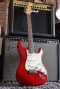 Fender Custom shop Deluxe Quilt Candy Red 2012 Abby pickups (3.2kg)