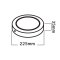 LED Downlight Surface RO 18W DL (Black)
