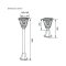 SHINING LED Solar Garden+Pole light 2 in 1 20W