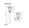 LED Solar Garden+Wall light 2 in 1