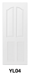 ประตู UPVC ภายใน บานลูกฟักลายไม้ (บานเกล็ดล่าง) รหัส YL04
