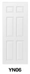 ประตู UPVC ภายใน บานลูกฟักลายไม้ รหัส YN06