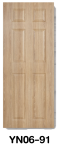 ประตู UPVC ภายใน บานลูกฟักลายไม้ ปิดผิวลามิเนตลายไม้ รหัส YN06-91