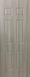 ประตู uPVC รุ่นภายใน EXTERA ลายไม้ สี Silver Grey ลูกฟัก 6 ช่องตรง