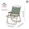 Naturehike เก้าอี้พับ MW02 Outdoor Folding Chair (Large) Aluminum alloy สี Green