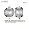 Fozzils Snapfold™ ชุด ถ้วยพับได้ 2 ใบ Mist & Grey Bowl