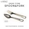 Jeep ชุดช้อนเดินป่า น้ำหนักเบา Oasis Titan Spoon&Fork