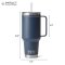 Yeti แก้วเก็บความเย็น Rambler 42 oz Mug with straw lid