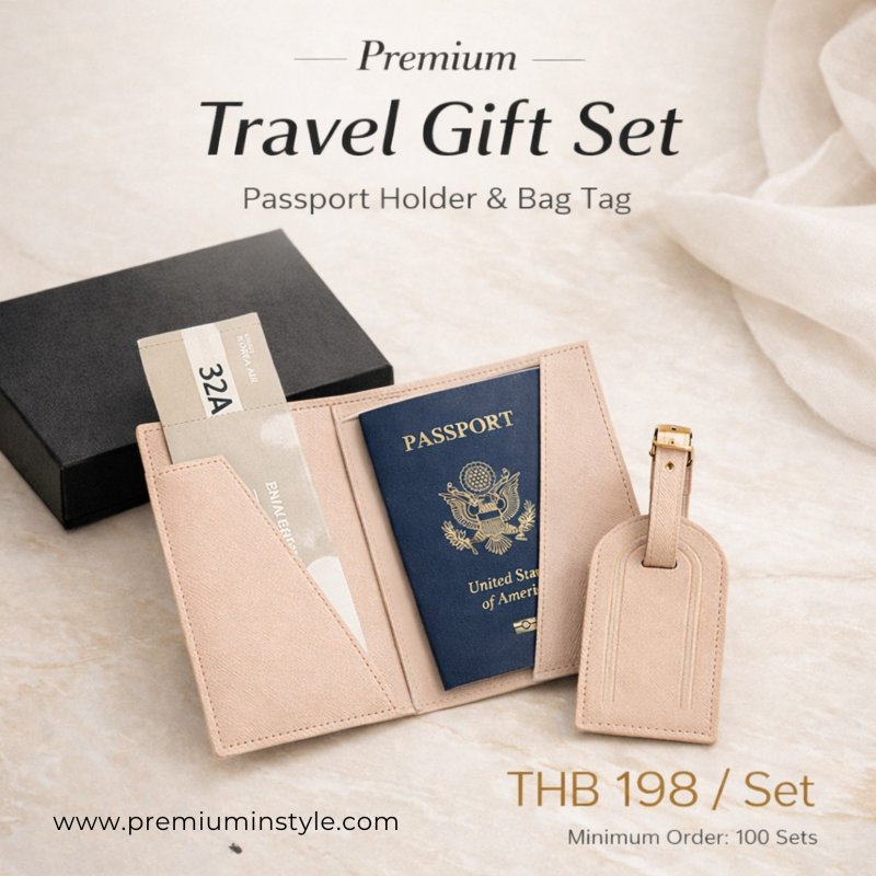 PU leather gift, ของขวัญ ของพรีเมี่ยม ซองพาสปอร์ต กระเป๋าใส่บัตร